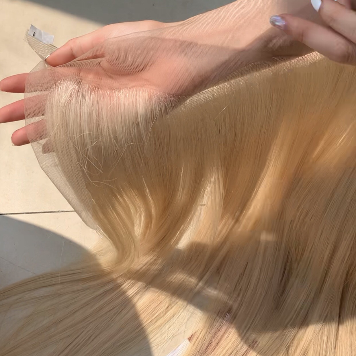 Lace Frontal 13×4 Straight Blonde Color Human Hair Vietnam 1 Lace-Frontal-13x4-blonde-hu