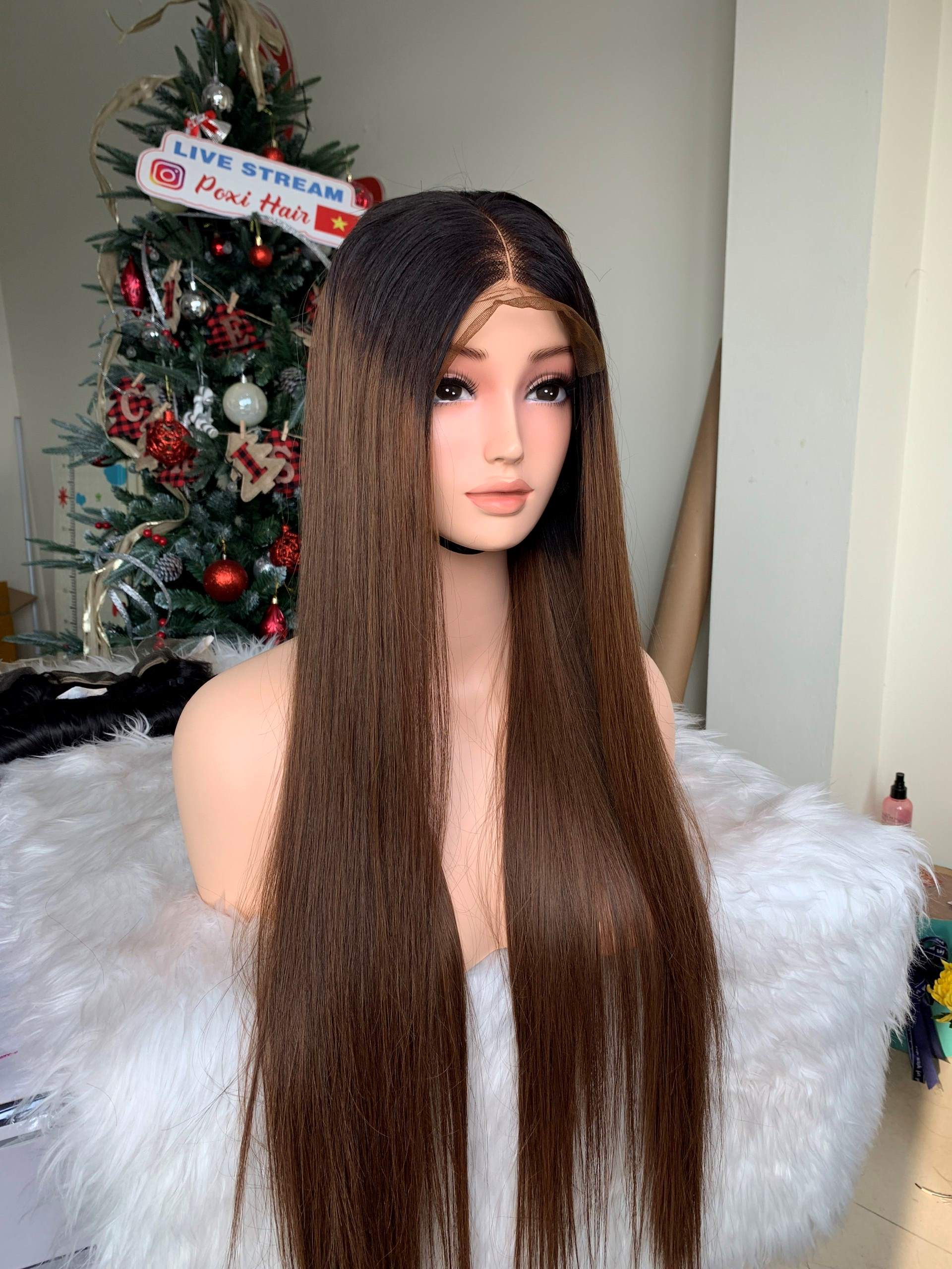 Vietnamese Human Wig Hair Ombre Brown Color Premium Quality 2 Vietnamese Human Wig Hair Ombre Brown Color Premium Quality - Image 2