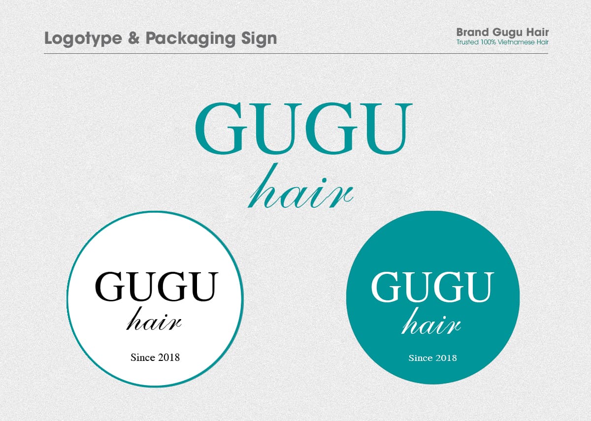 Logotype & Packaging Sign gugu hair