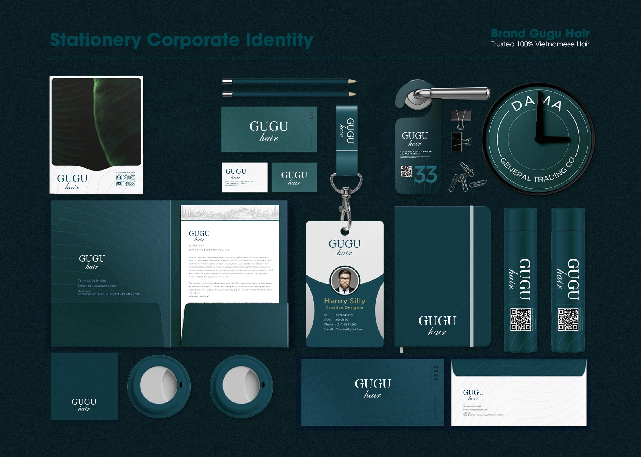 Stationery Corporate Identity gugu hair
