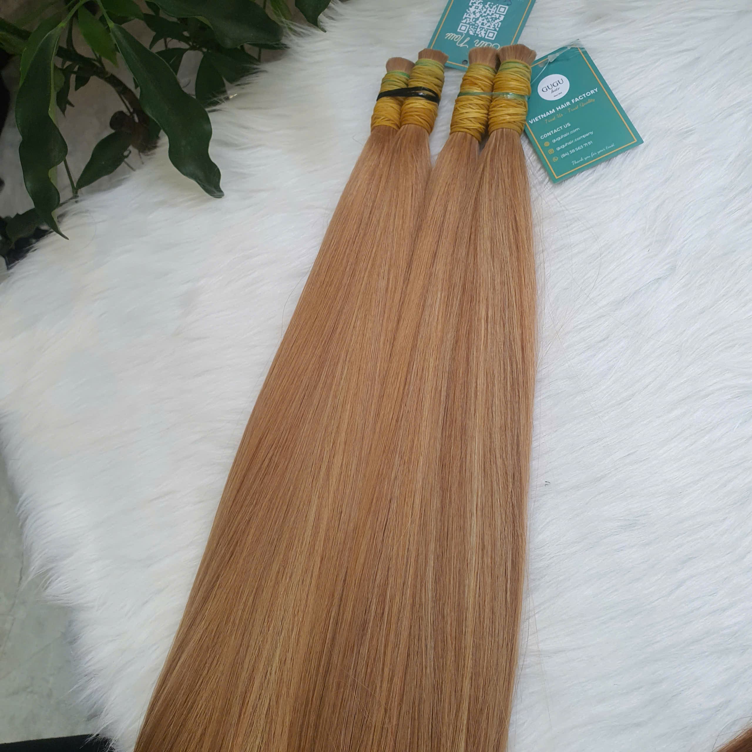 Wholesale Bulk Hair – 100% Virgin Vietnamese Human Hair 5 Vietnamese Bulk Hair Extensions Wholesale – 100% Raw Human Hair