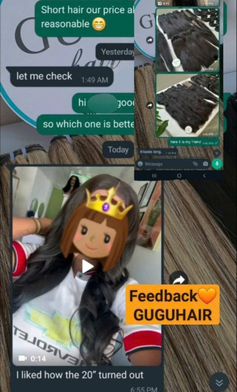 GUGU HAIR – Raw Vietnamese Human Hair Wig 144 feedback human hair wig