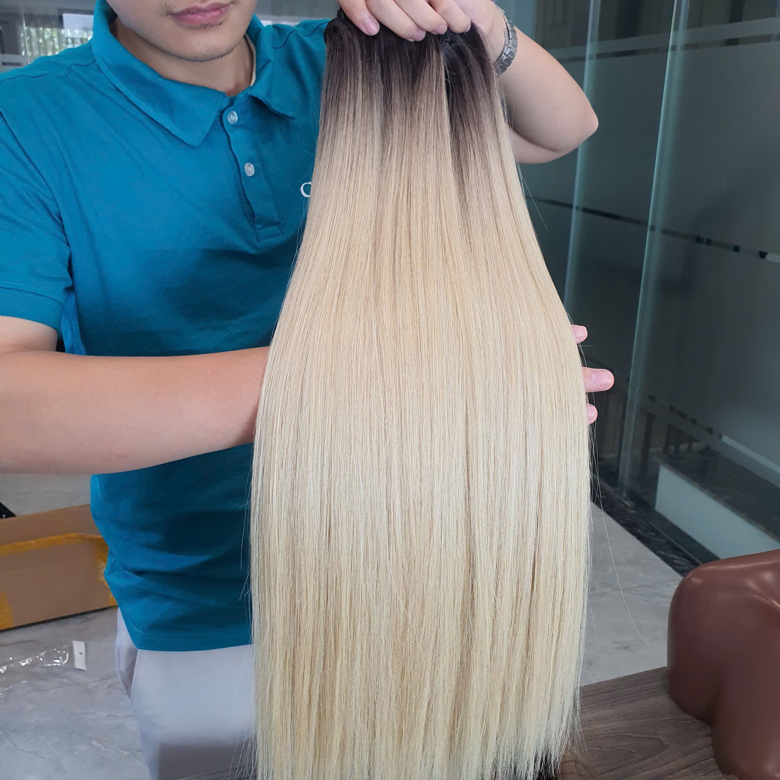GuguHair 13x4 HD Lace Front Wig – Ombre Blonde & Brown Highlight 6 blonde-bundles-hair-wig-human-hair