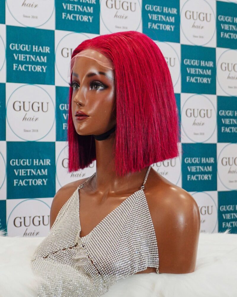 Bold & Beautiful: Hot Pink Straight Bob Lace Front Wig