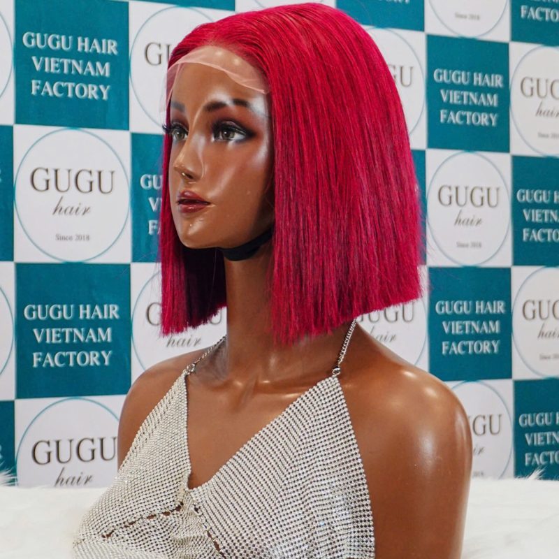 Bold & Beautiful: Hot Pink Straight Bob Lace Front Wig