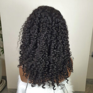 Burmese Curly Hair Bundles With 5x5 Lace Closure 28 Inches