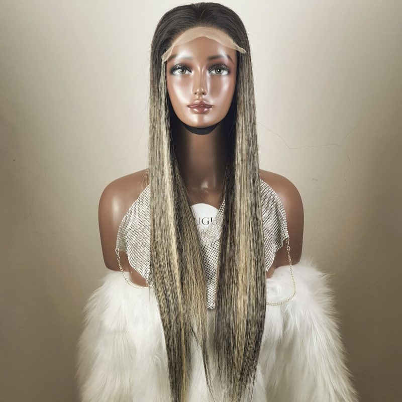 Best Quality Super Wigs Straight Highlight Brown Raw Vietnamese