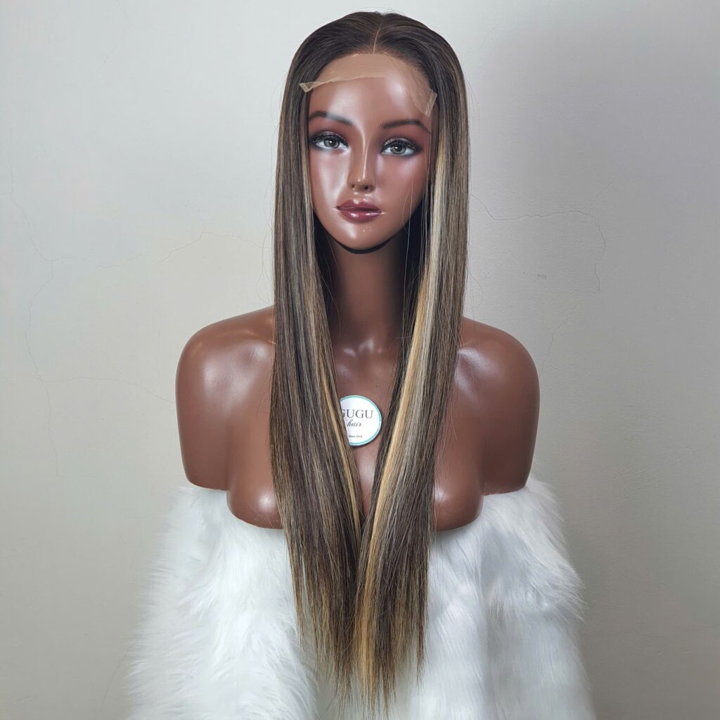 bone straight wigs human hair 28inches - GUGU HAIR