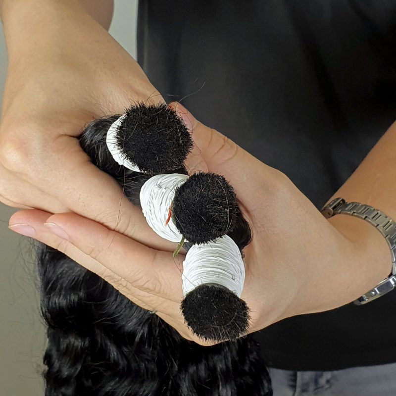 24 inch Curly Virgin Human Hair Bulk for Braiding