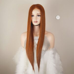 New Beautiful color Closure Frontal Wig Silky Bone Straight