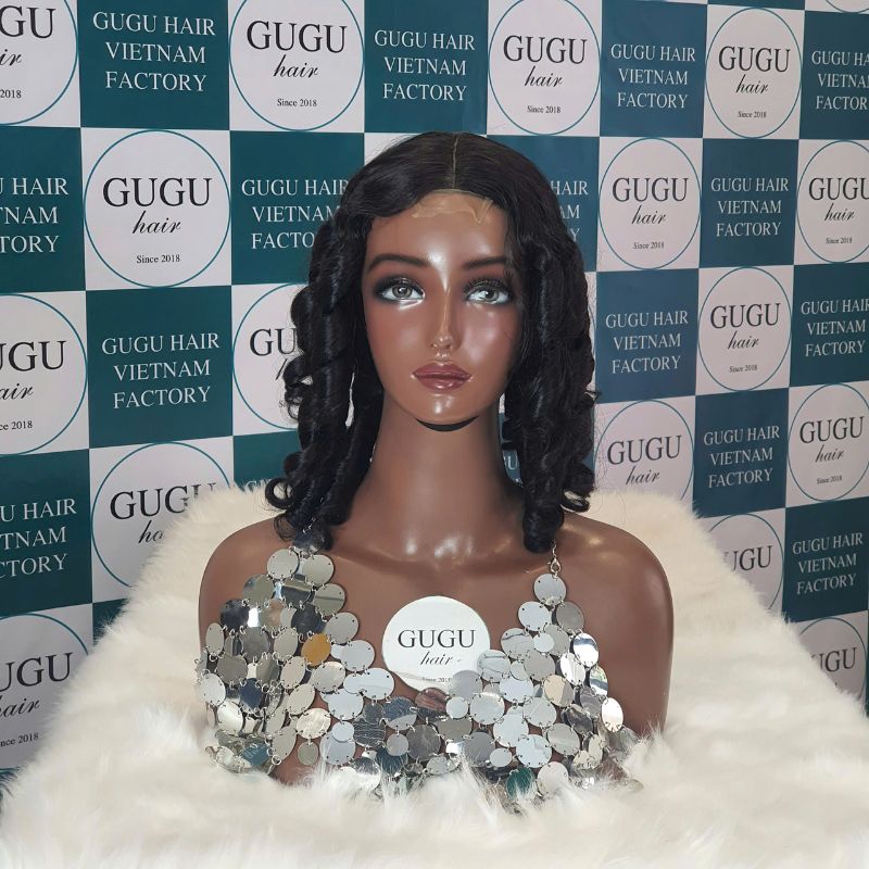 14-Inch Bouncy Curly 5x5 Lace Wig