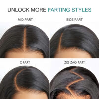 Unlock more parting styles