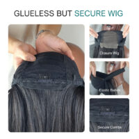 Glueless but secure wig