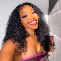 kinky curly wig human hair