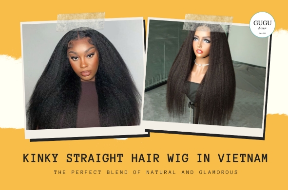 Kinky Straight Hair Wig in Vietnam: