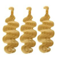 Virgin Human Hair Bulk Wavy #27 Color 22 Inches Body Wave | GUGU HAIR 4 Bulk Wave Hair