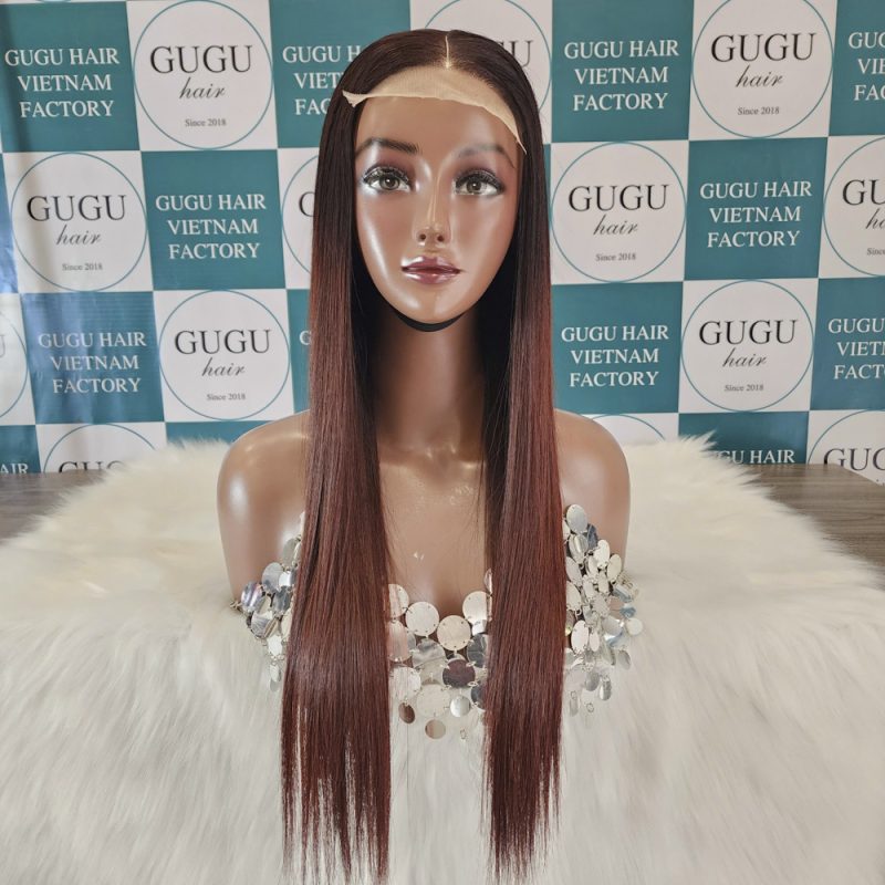 GUGU Hair Bone Straight Lace Front Wig – 100% Human Hair Perfection
