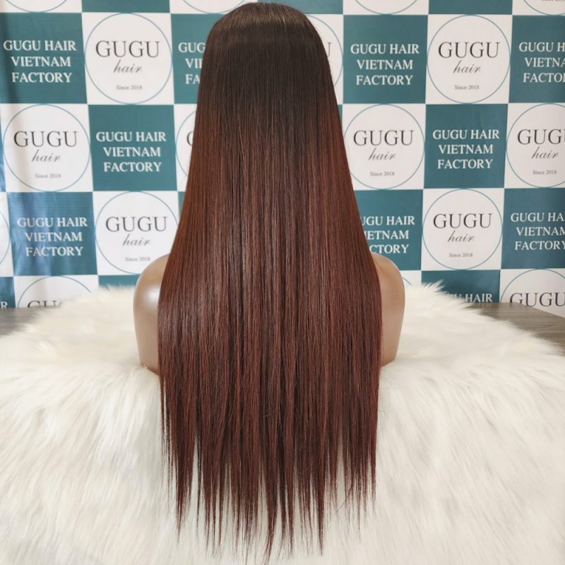 GUGU Hair Bone Straight Lace Front Wig