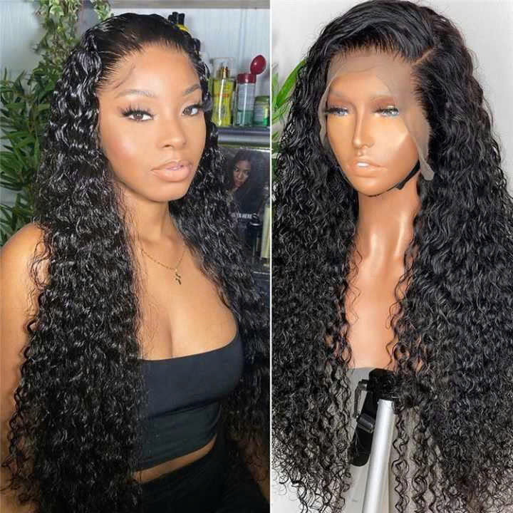 water curly wig