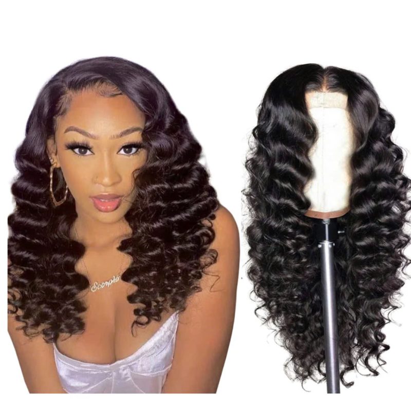 HD Lace Loose Deep Wave Wig – 100% Human Hair, Pre-Plucked & Transparent 1 loose deep wave
