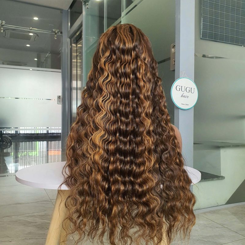 Deep Wave 5×5 Lace Wig – Piano Color, 30 Inch Premium