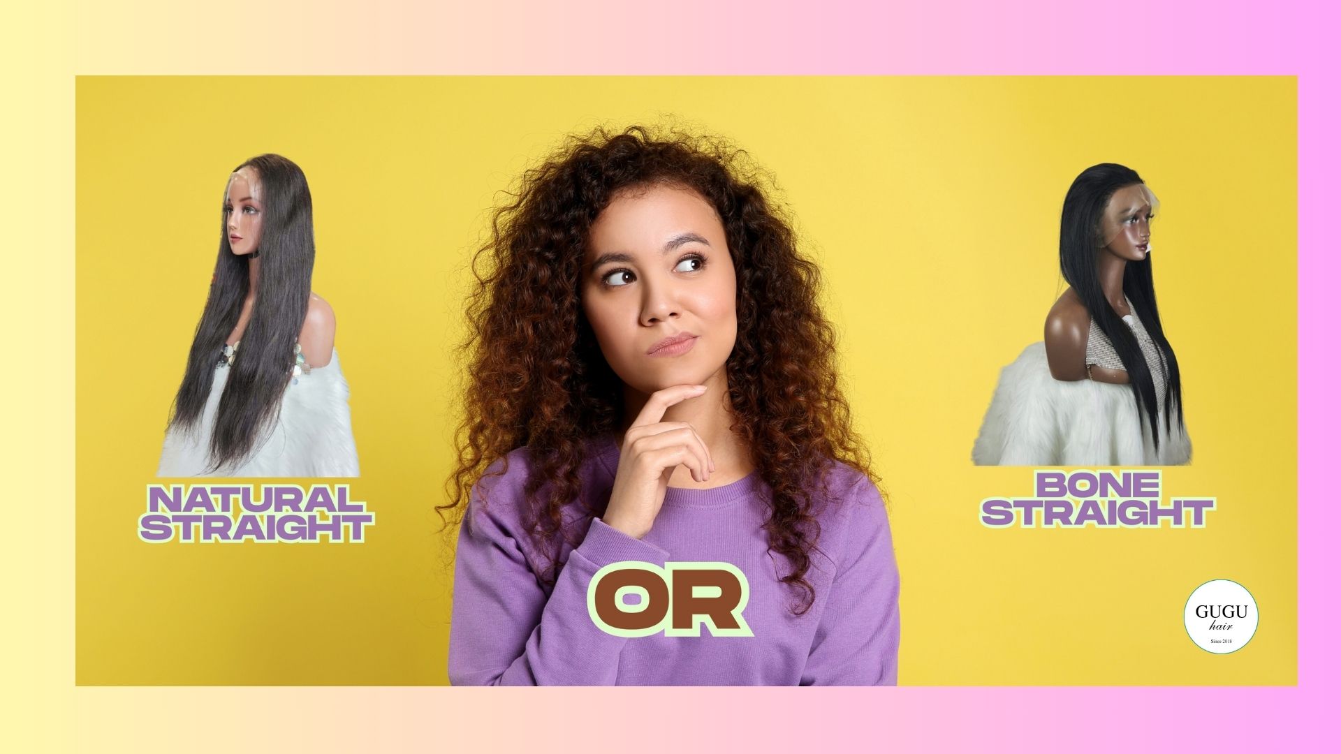 natural straight or bone straight