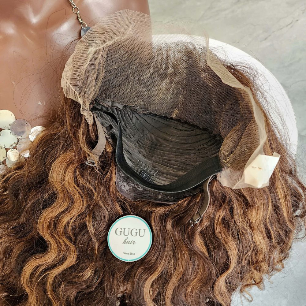 Deep wave wig human hair