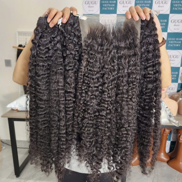 raw burmese curly bundles