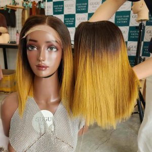 ombre bob wig human hair - gugu hair
