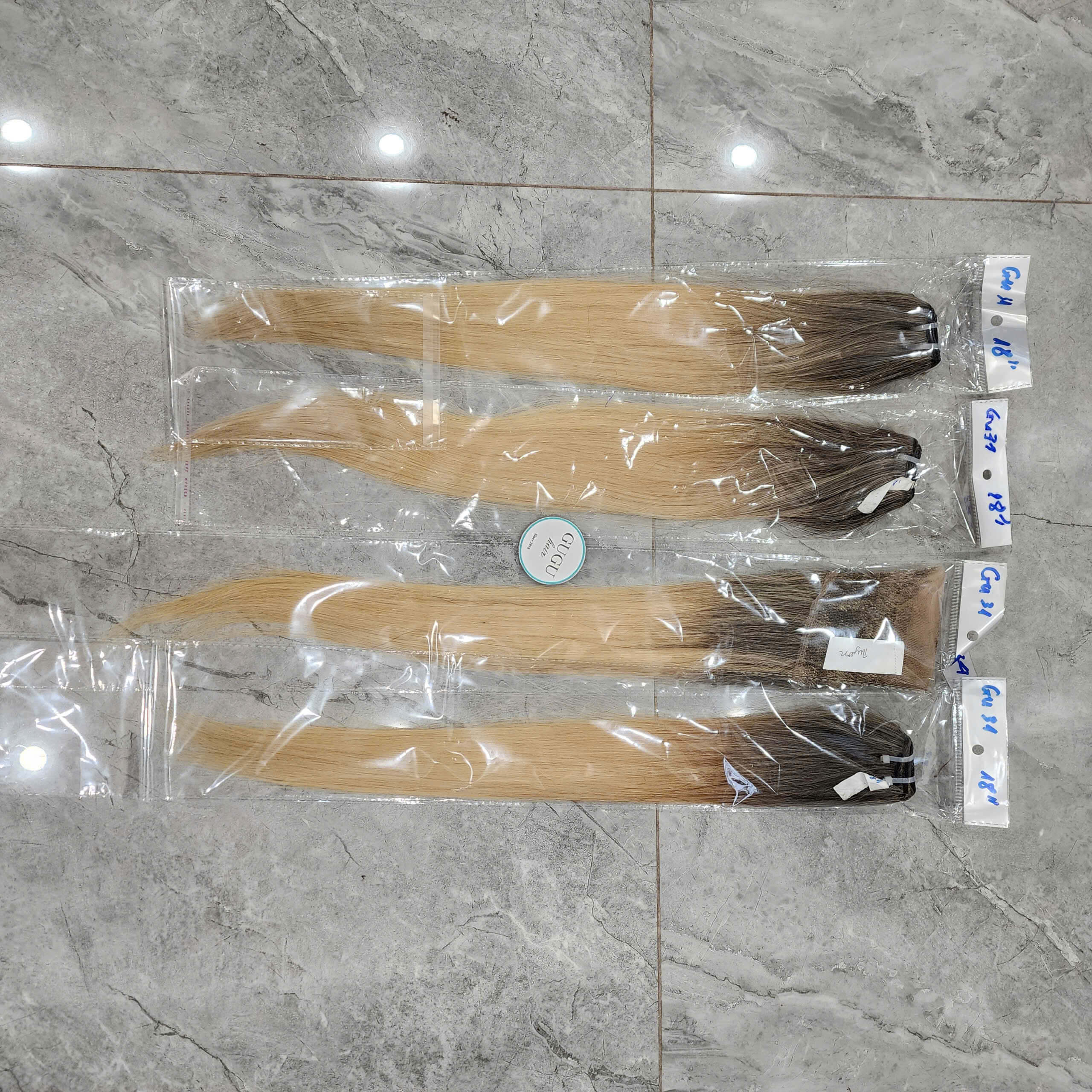 Straight Double Drawn Hair Bundles With Swiss Lace Closure 5X5 | GUGU HAIR 2 Straight Double Drawn Hair Bundles With Swiss Lace Closure 4X4