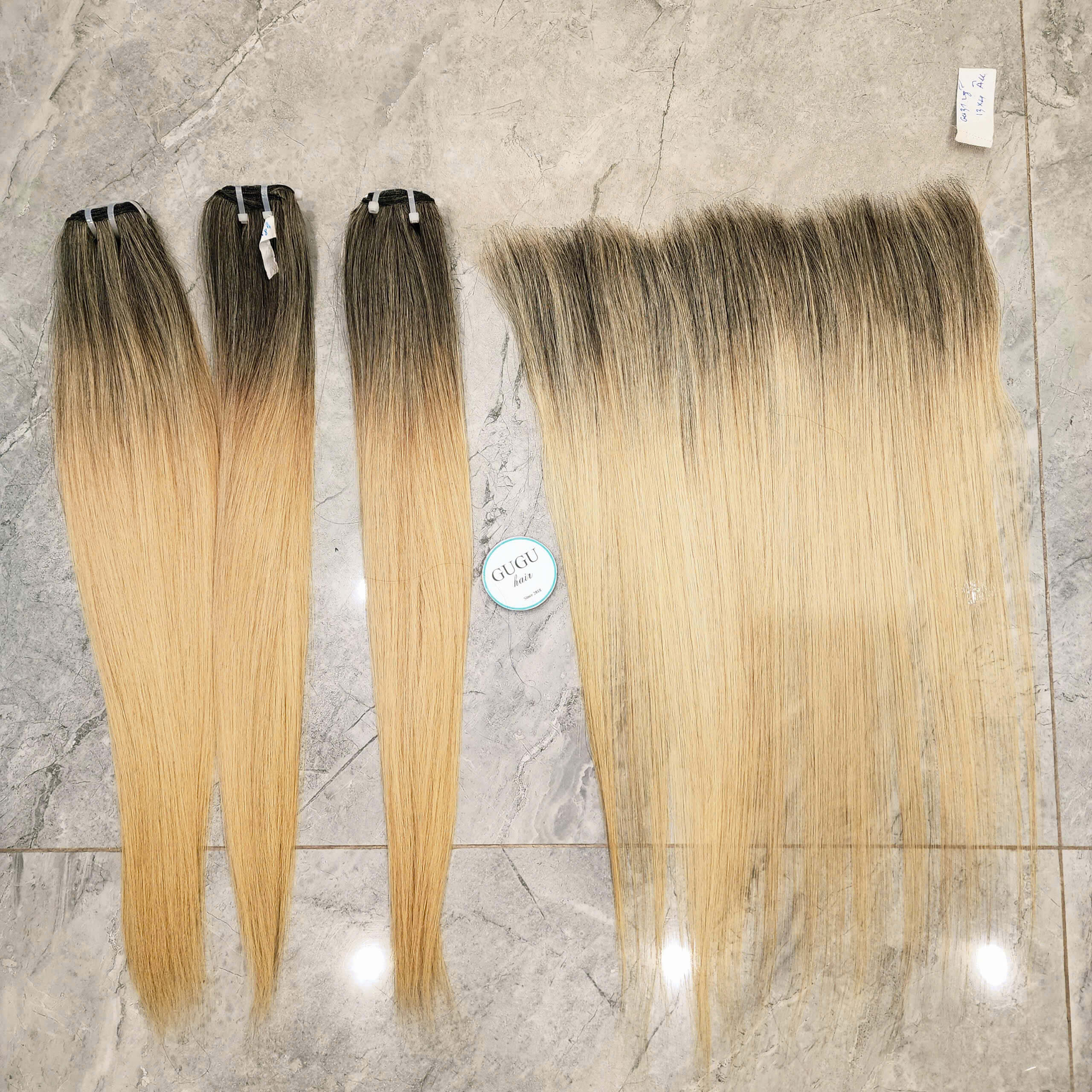 Straight Double Drawn Hair Bundles With Swiss Lace Closure 5X5 | GUGU HAIR 1 Straight Double Drawn Hair Bundles With Swiss Lace Closure 5X5