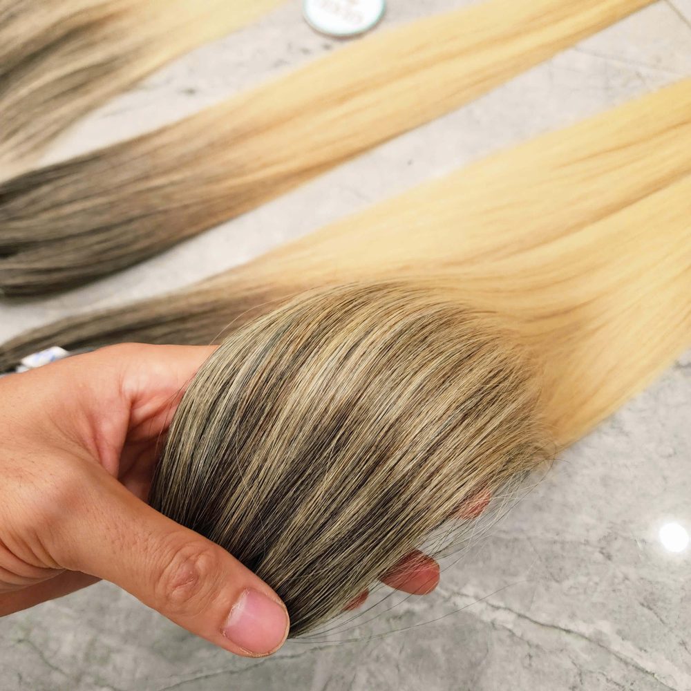 Straight Double Drawn Hair Bundles With Swiss Lace Closure 5x5