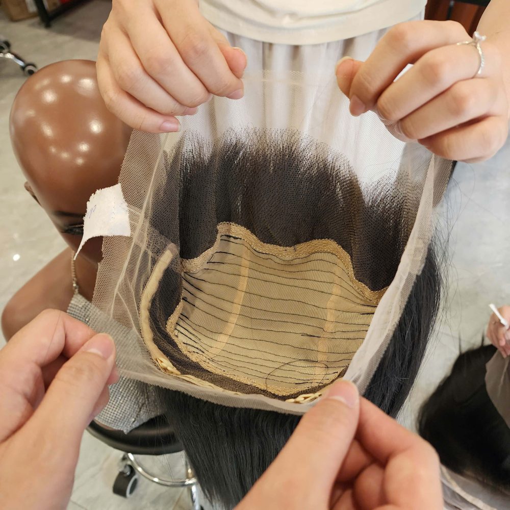 22’’ 13x4 Full Lace Frontal Wig Bone Straight – Natural Color