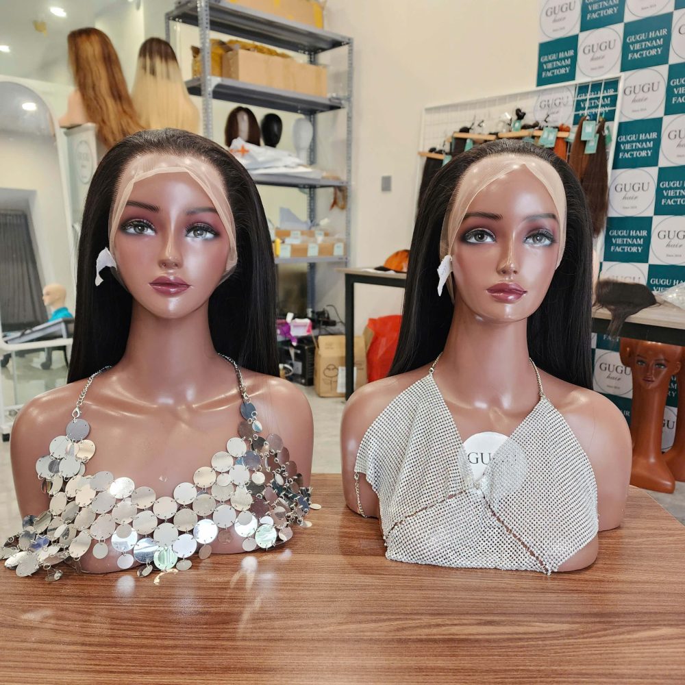 13x4 Full Lace Frontal Wig Pre Plucked Bone StraightVirgin Human Hair