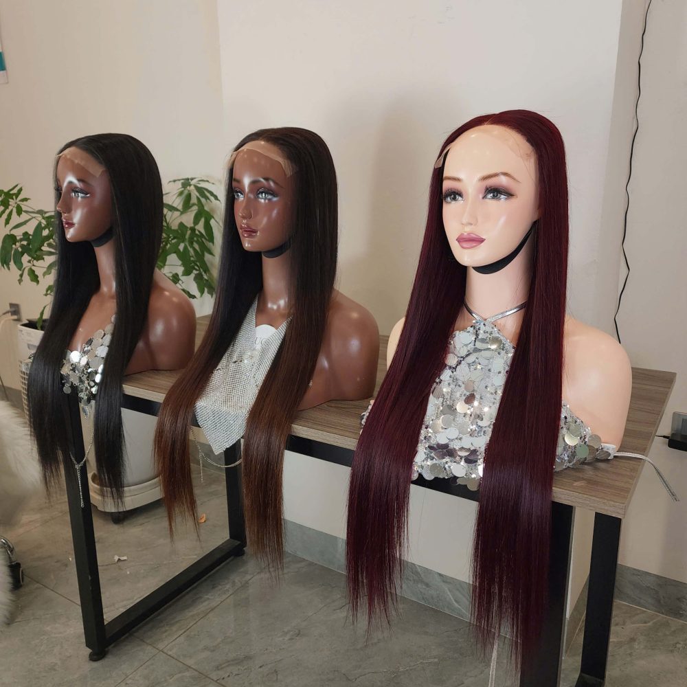 30 inch lace front wig human hair