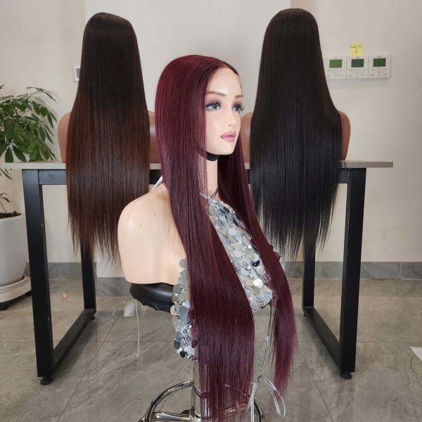 30 inches bone straight hair - Lace Closure Wigs