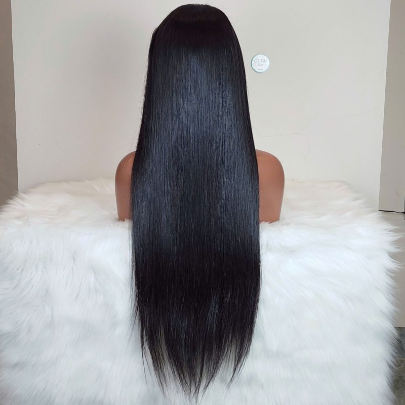 Glueless Bone Straight Lace Front Human Hair Wigs Hair Lace Closure PrePlucked