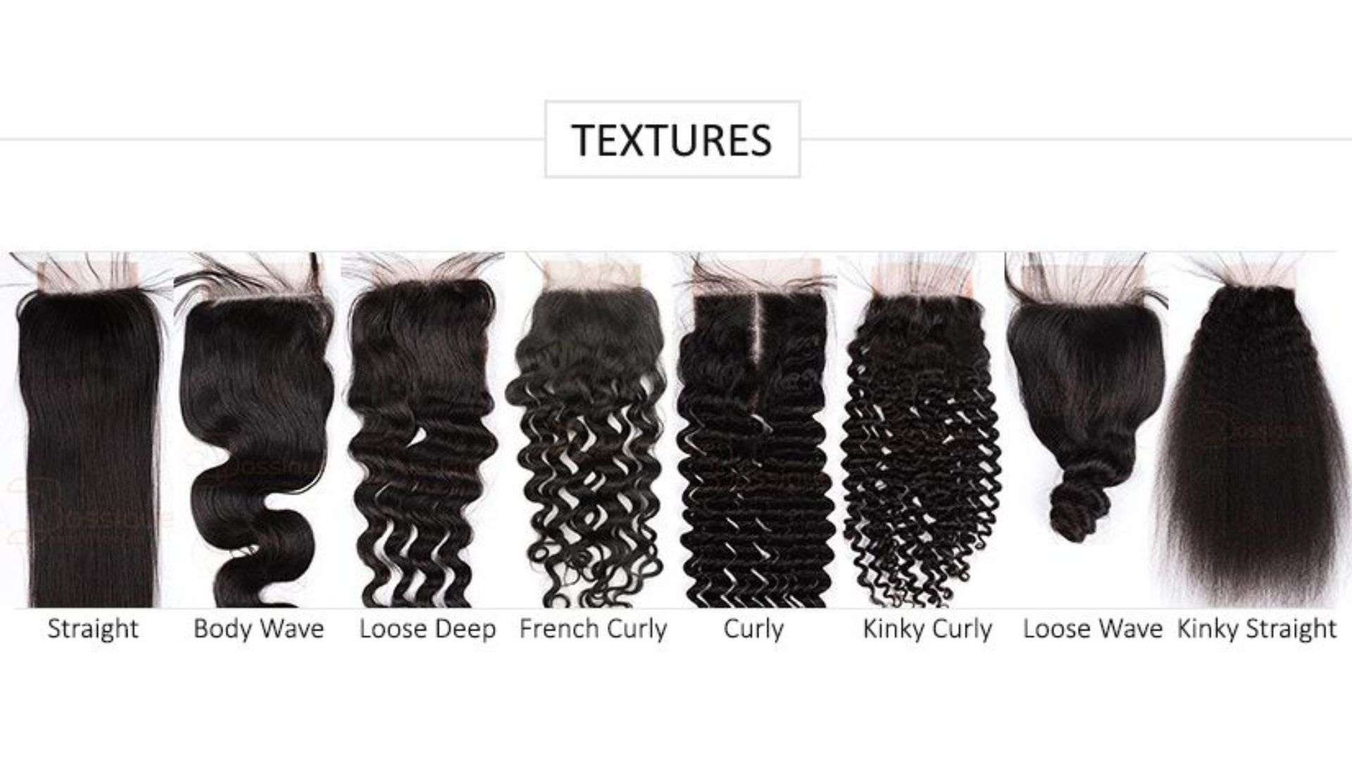 Types of Raw Hair Textures Available