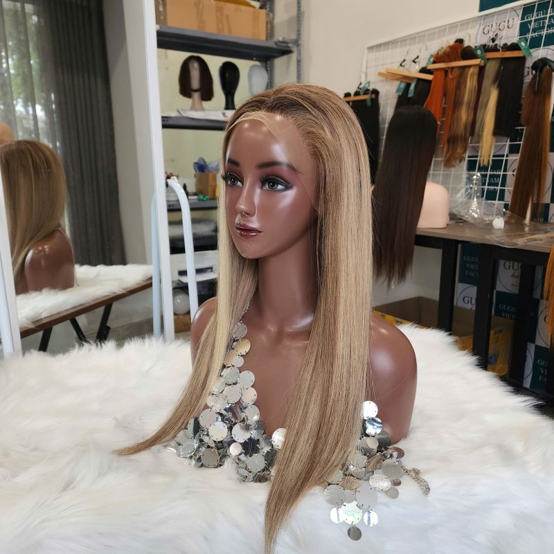 20 Inches lace front 13x6 Wig 100% Vietnamese Human Hair Super Double Drawn Quality