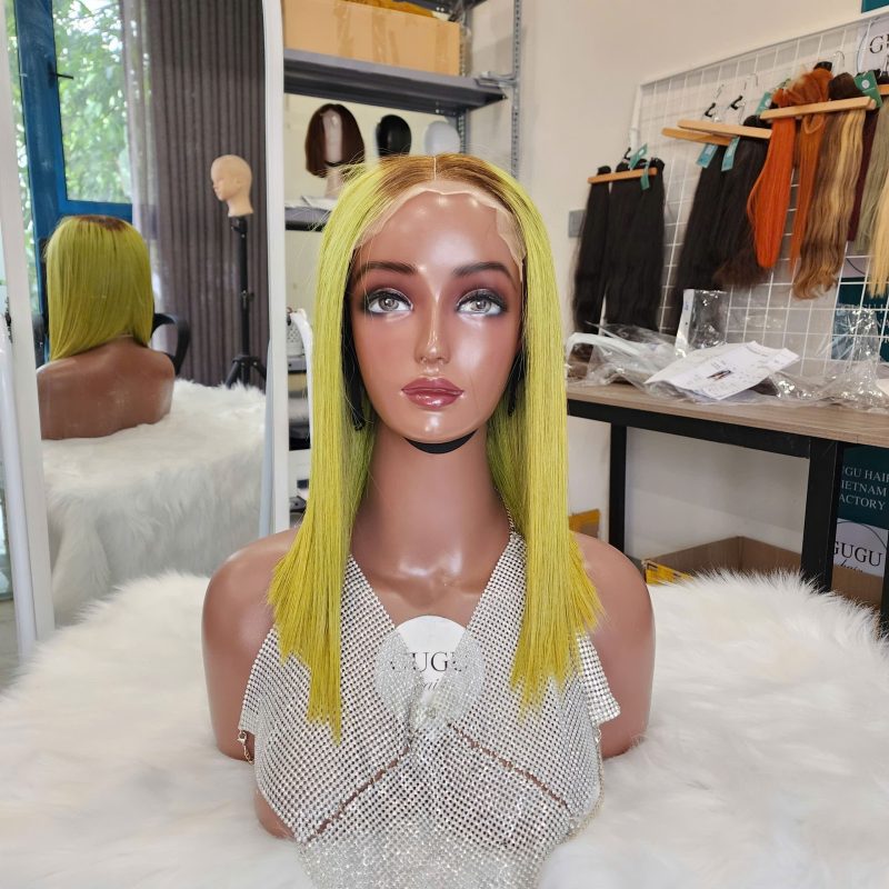 Straight Bob Lace Front Wig Human Hair Glueless Wigs Short