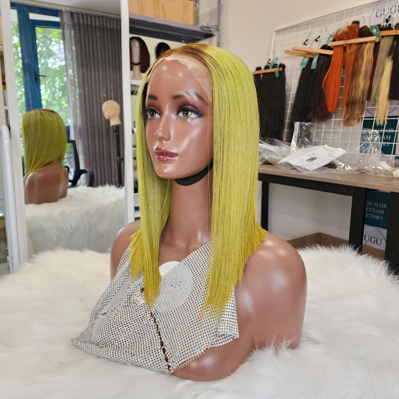 Straight Bob Lace Front Wig Human Hair Glueless Wigs Short