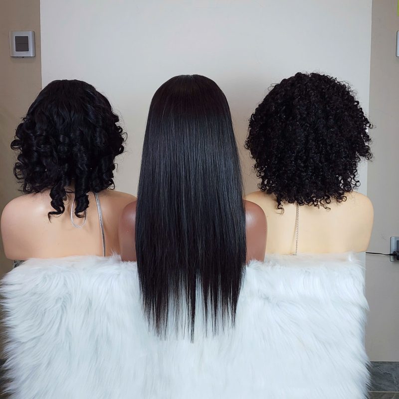 Full Frontal Wigs HD Lace Straight Human Hair 24 Inches