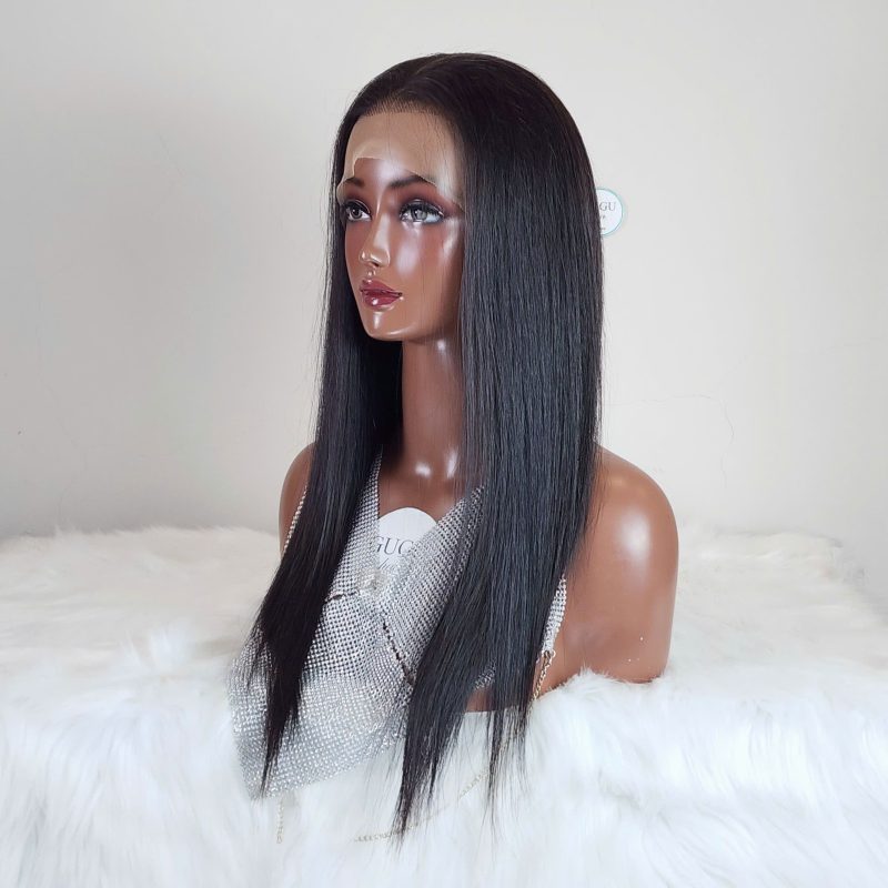 Full Frontal Wigs HD Lace Straight Human Hair 24 Inches