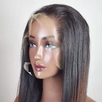 13×4 Lace Front Human Hair Wigs 200g/ 3 hair bundles 26 inches