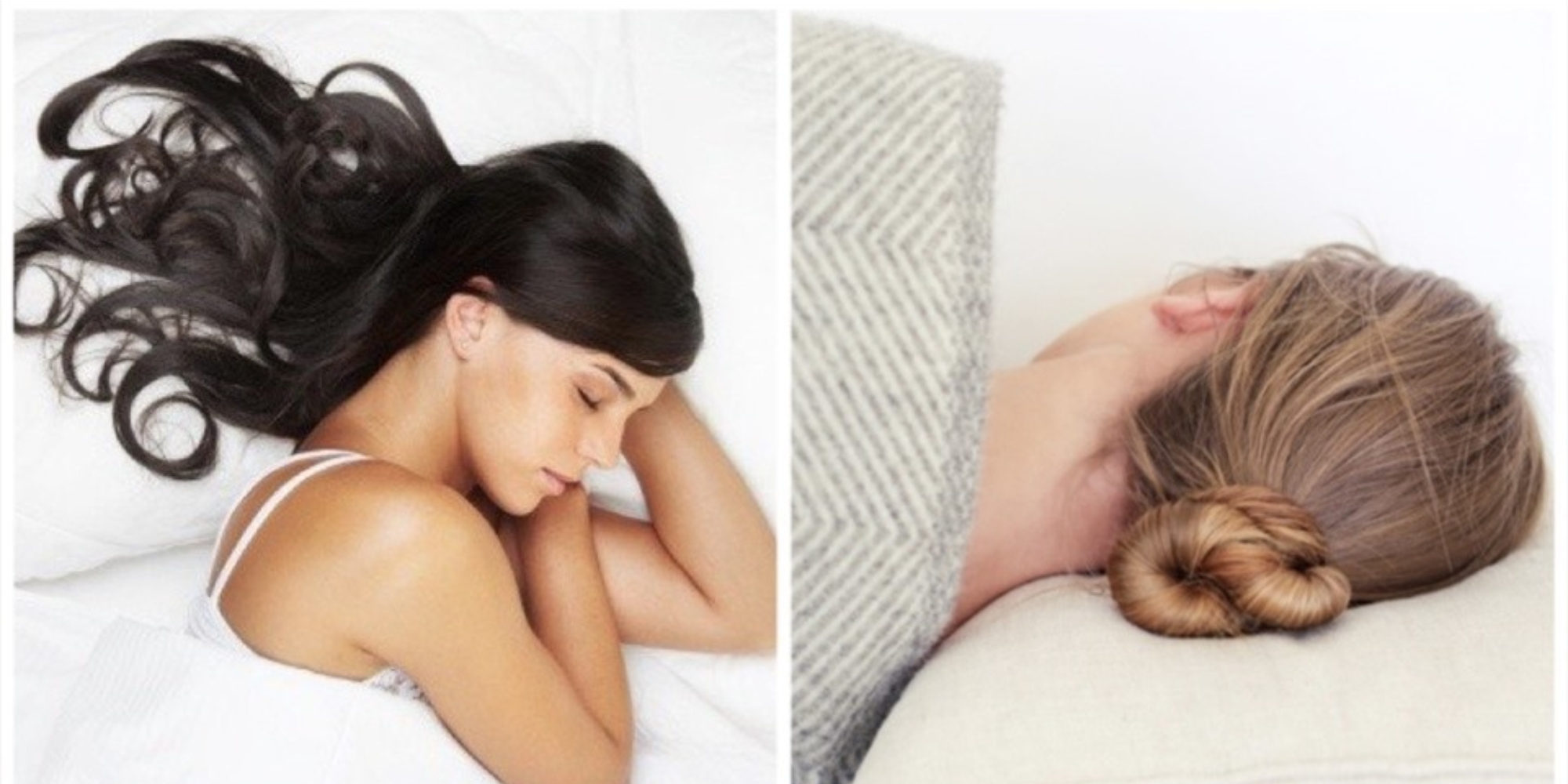 Braid your hair loosely or tie it into a low ponytail before sleeping to minimize tangling.