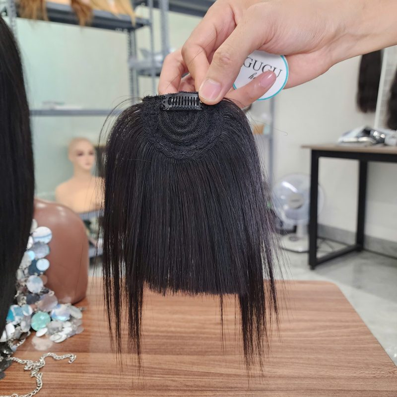 Clip In Hair Extensions Bangs – Real Human Hair Bangs by GUGU HAIR