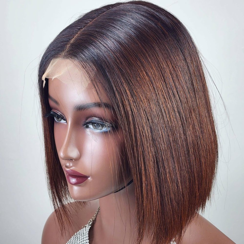 8 Inch Bob Wig Bone Straight Human Hair Wig