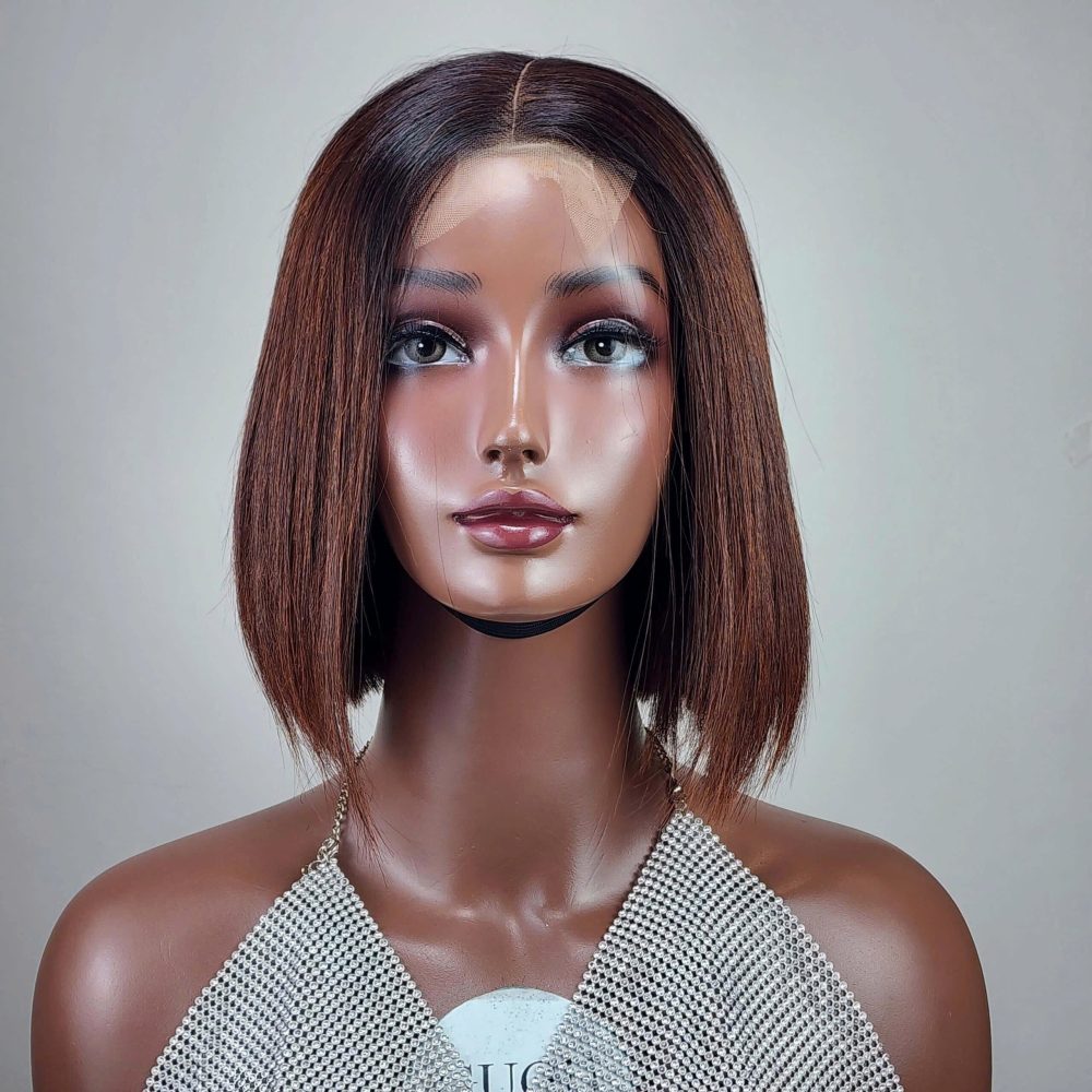 Bone Straight Hair – 8 inch Bob wigs for women