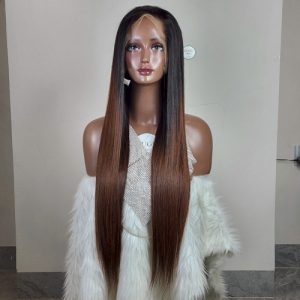 Long Straight Brown wig - vietnam hair​ - 13x4 lace front wig