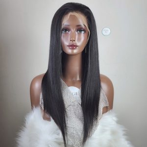 22 inches bone straight hair